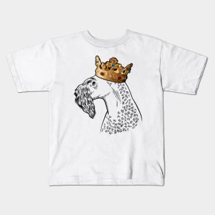 Kerry Blue Terrier Dog King Queen Wearing Crown Kids T-Shirt